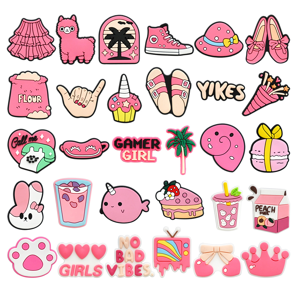 Women'S Accessories For Crocs - Simpatici ciondoli per scarpe rosa decorazione