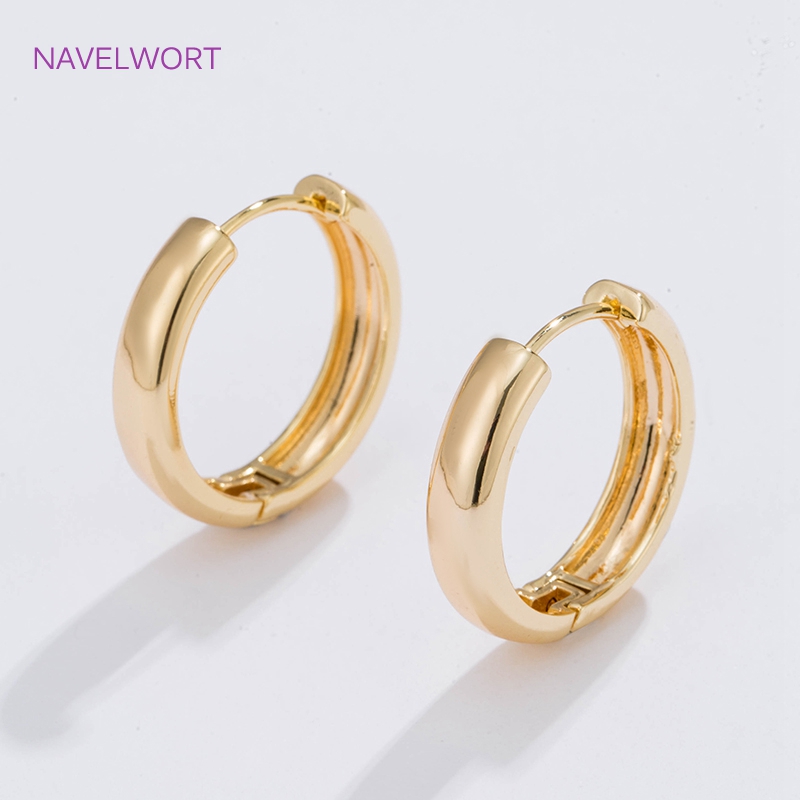 Wrap Ring Gold - Orecchini a cerchio placcati in oro