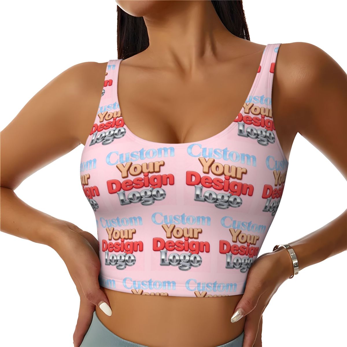 Women Accessories Logo Design - Reggiseno Sportivo Personalizzato con il Tuo