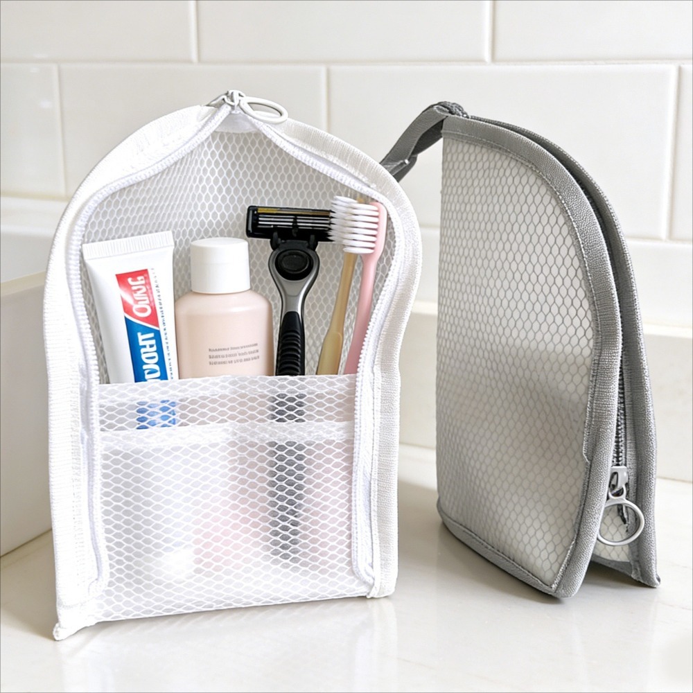 Women Accessories Organizer - Borsa da toilette in rete traspirante