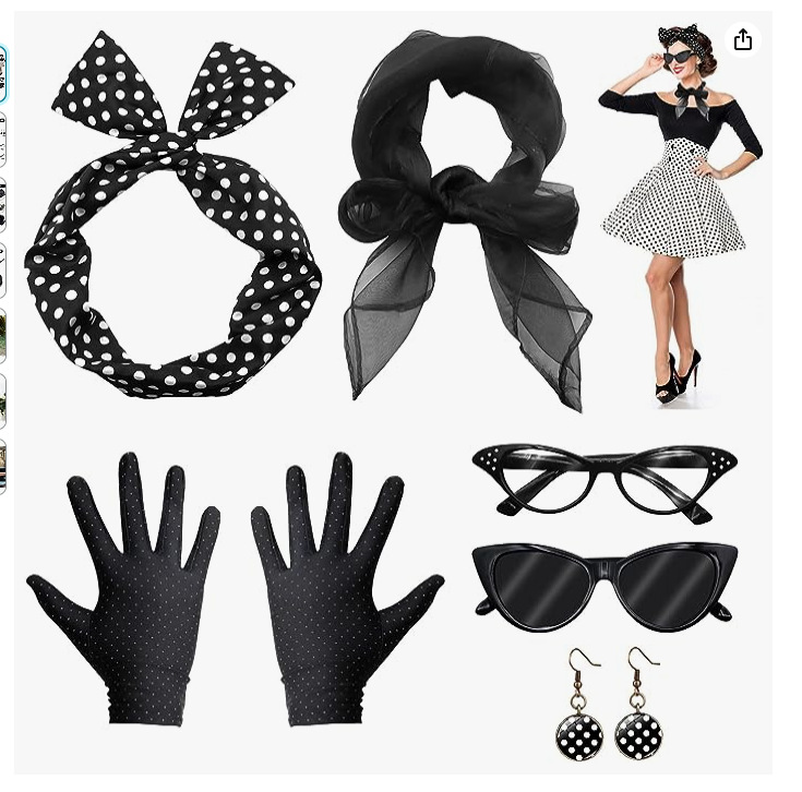 Women'S Accessories In The 1950S - Accessori per costumi da discoteca anni