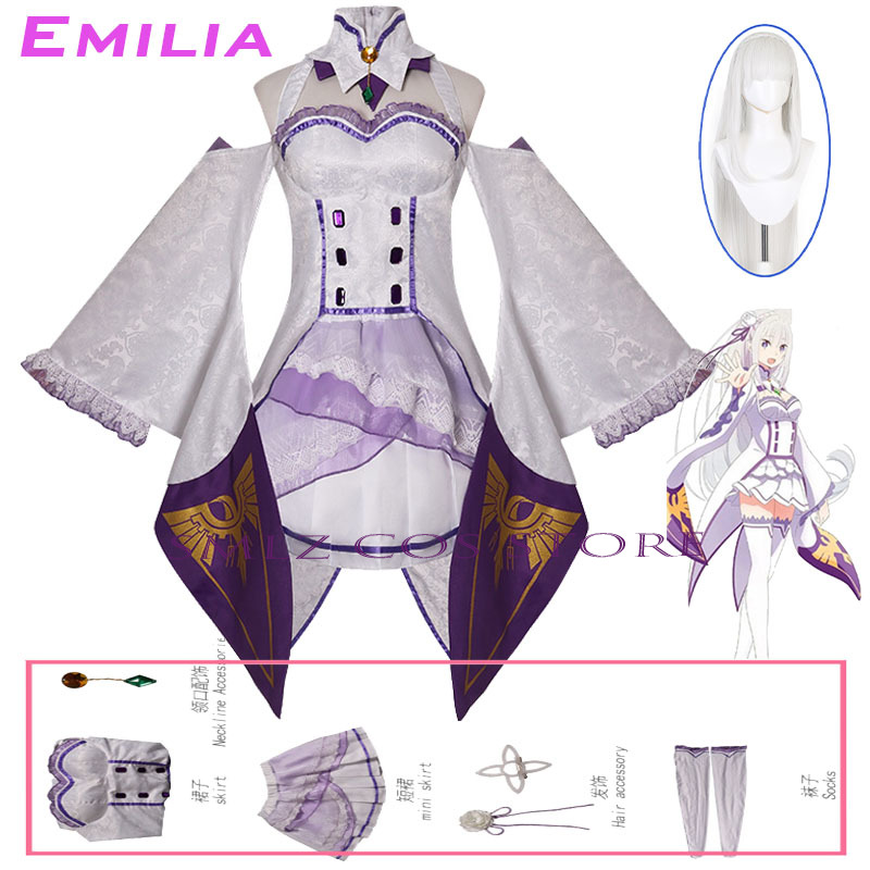 Costume Cosplay di Emilia da R - Women'S Anime Accessories recensione e prezzo