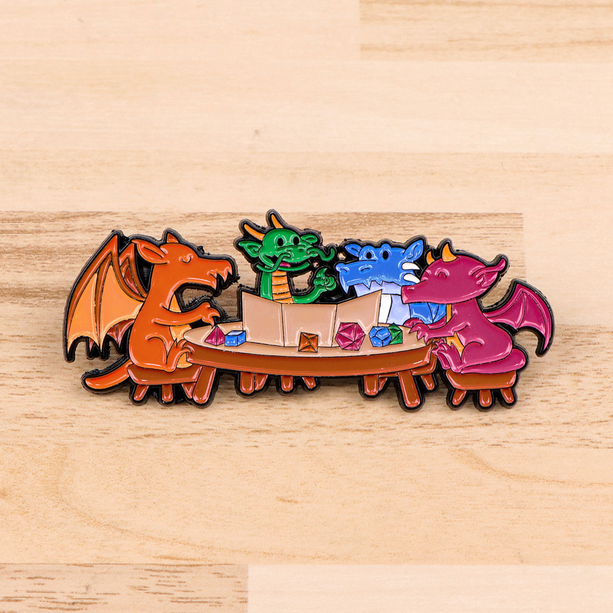 Game Dice Enamel Pin Dragon Ba - Women Accessories Picture recensione e prezzo