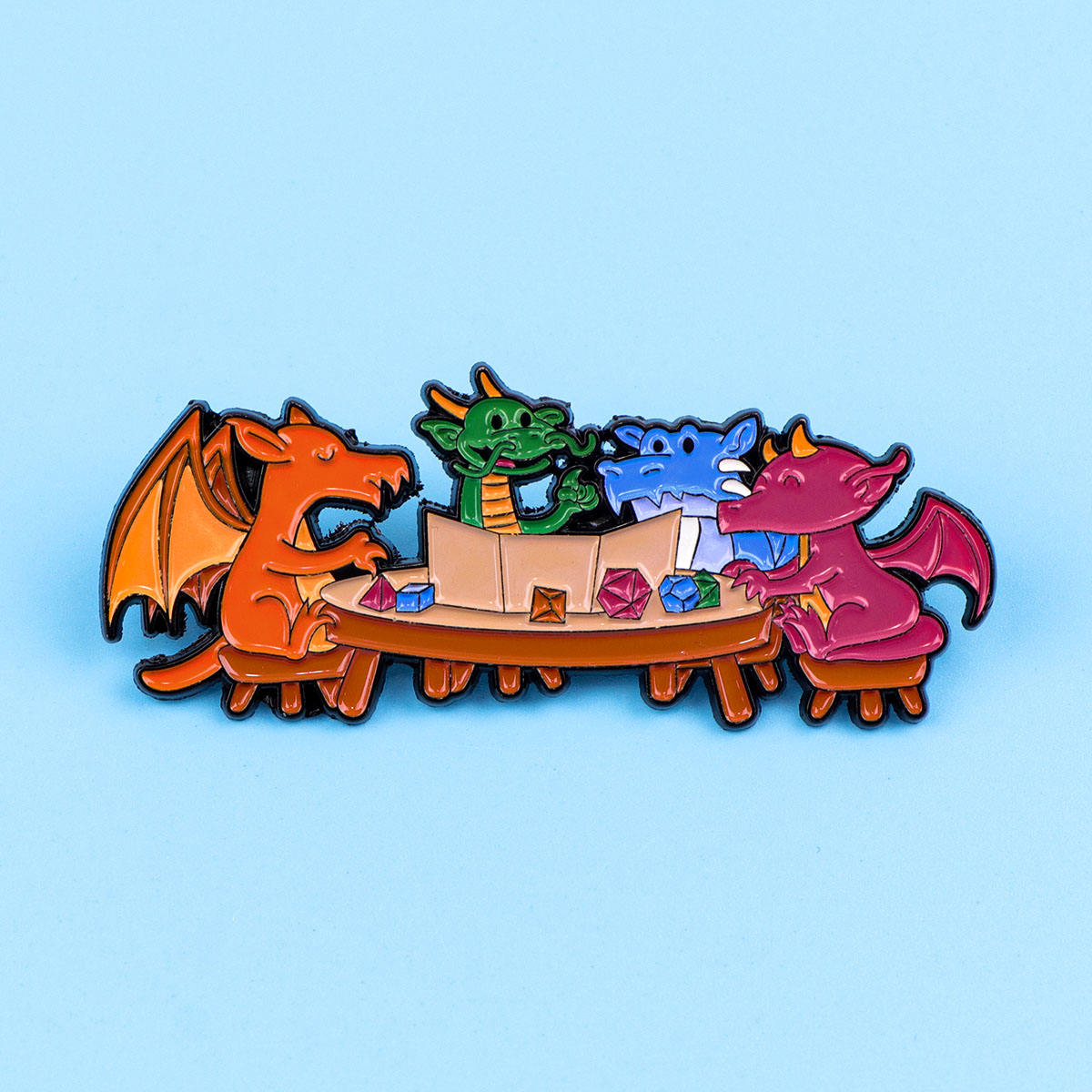 Game Dice Enamel Pin Dragon Ba - Women Accessories Picture recensione e prezzo