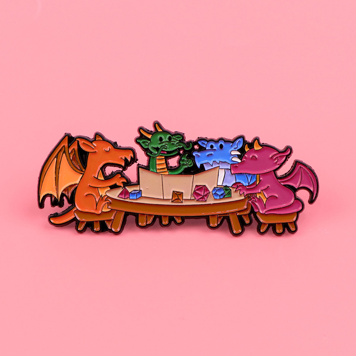 Game Dice Enamel Pin Dragon Ba - Women Accessories Picture recensione e prezzo