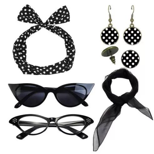 Anni '50 Retro Party Cosplay D - Women'S Accessories In The 1950S recensione e prezzo