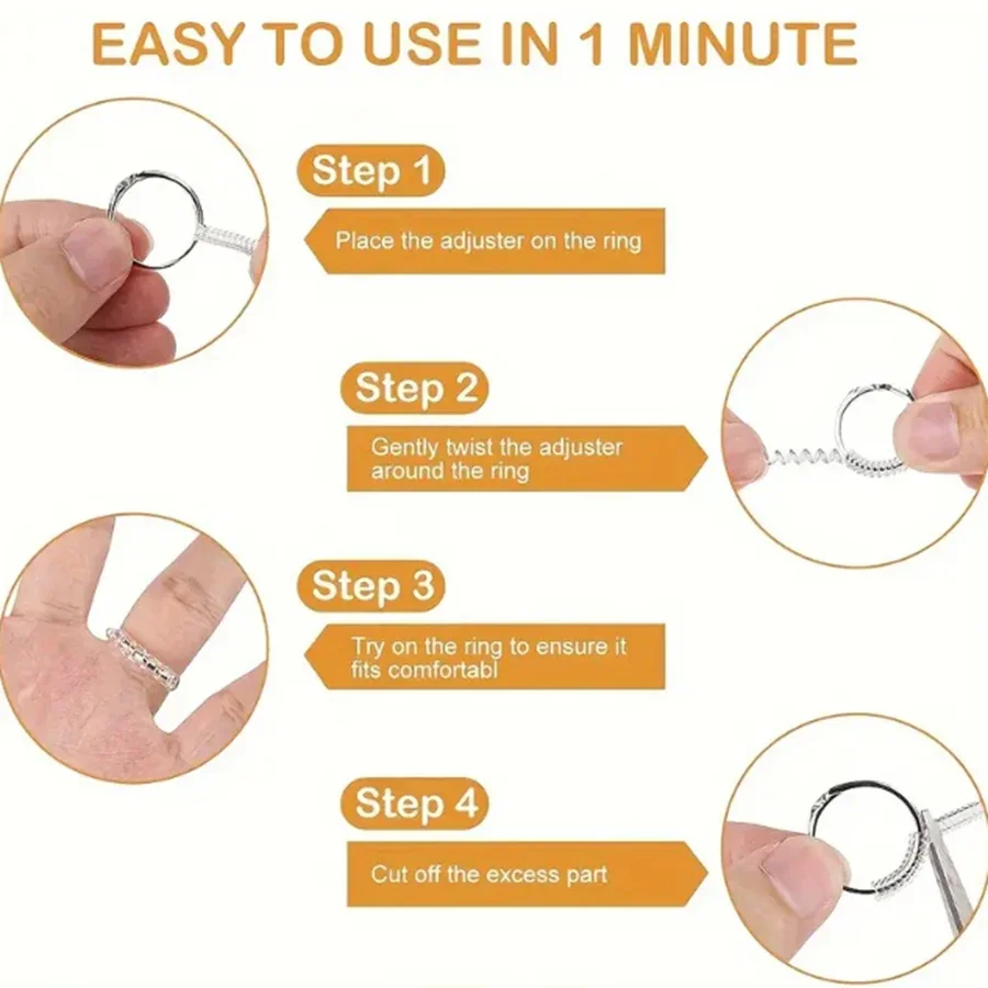 4/8 pezzi-Regolatore della dim - Women'S Accessories Rings recensione e prezzo