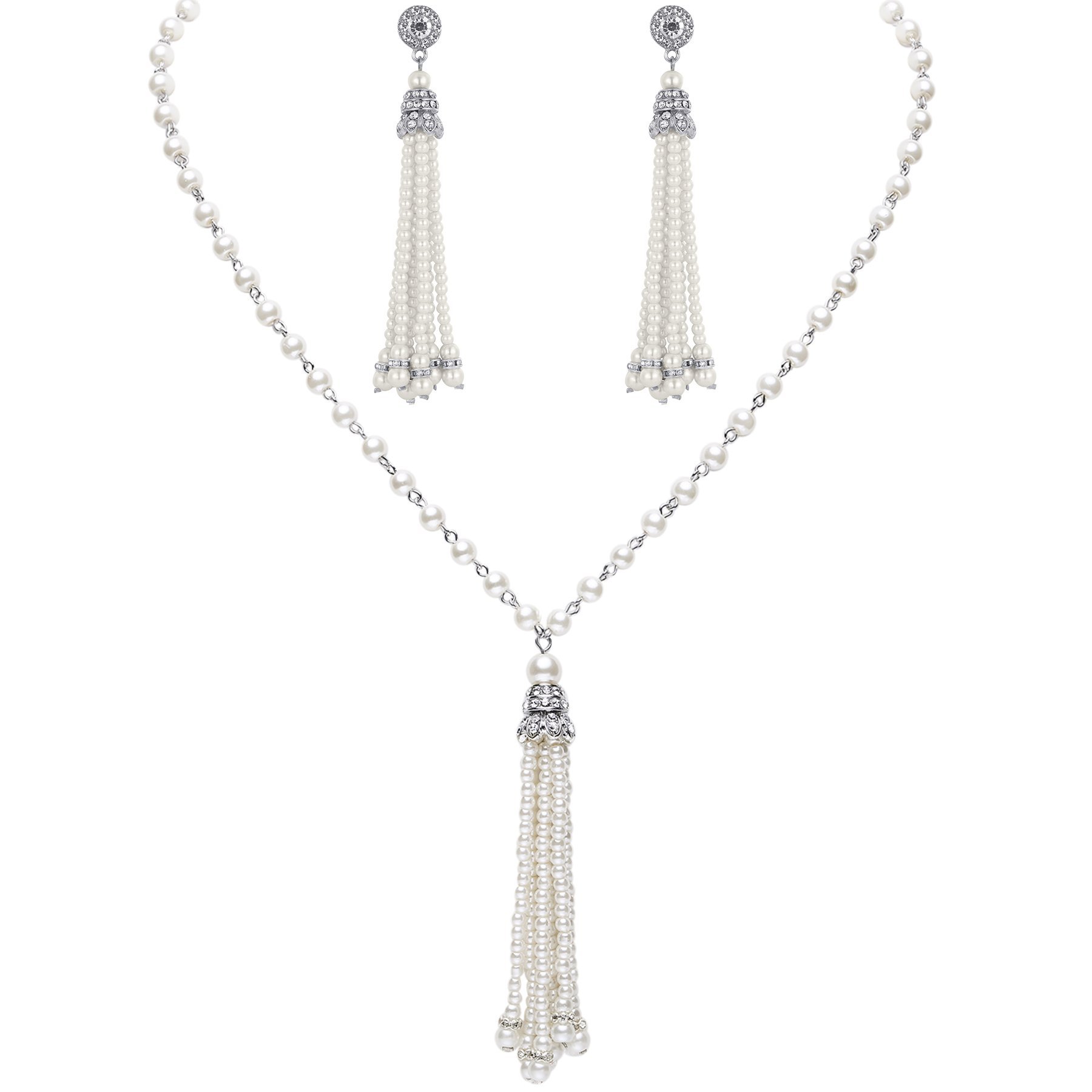 3-piece Set of Long Pearl Neck - Women'S Accessories In The 1950S recensione e prezzo